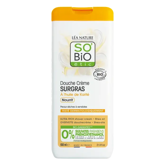 so bio douche creme surgras a l huile de karite 650ml