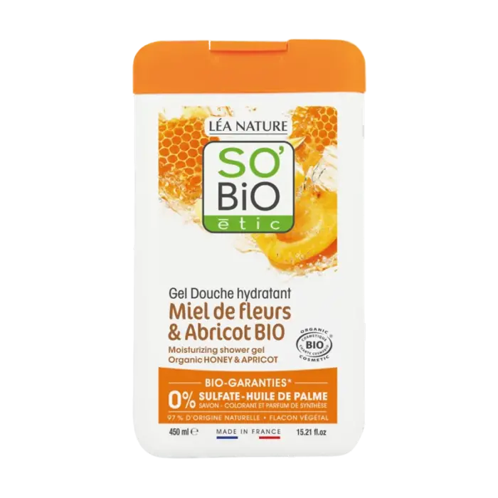 so bio gel douche miel abricot 450ml