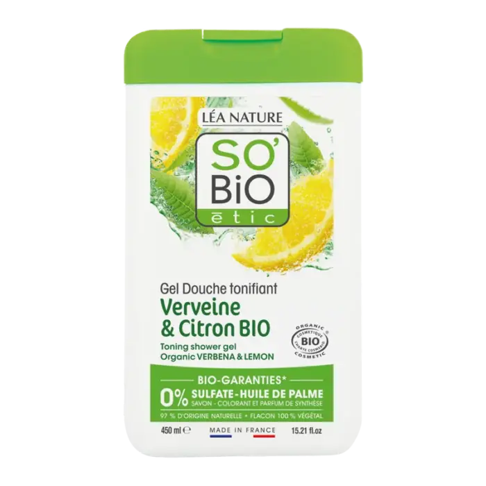 so bio gel douche verveine citron 450ml