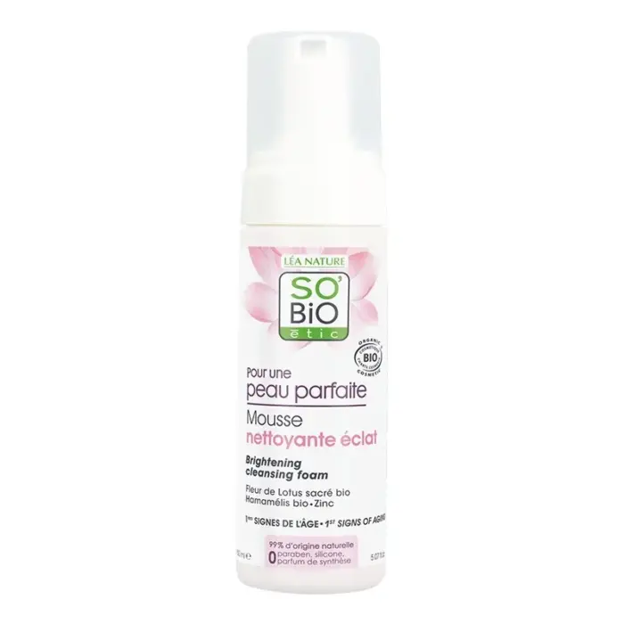 so bio mousse nettoyante eclat 150ml