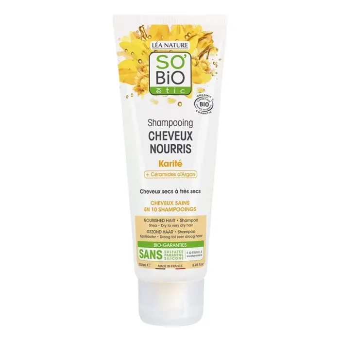 so bio shampoing cheveux nourris au karite 250ml