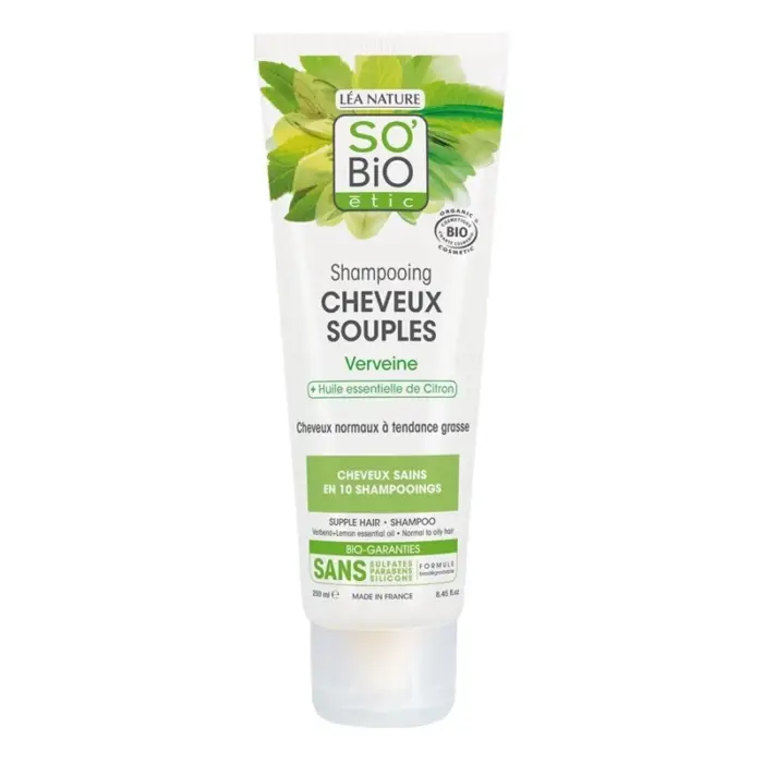 so bio shampoing cheveux souples verveine 250ml
