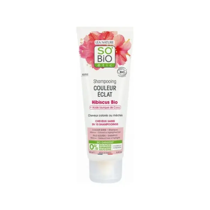so bio shampoing couleur eclat hibiscus 250ml
