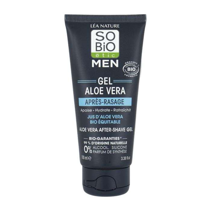 so bio so bio men gel aloe vera apres rasage 100 ml rasage et barbe