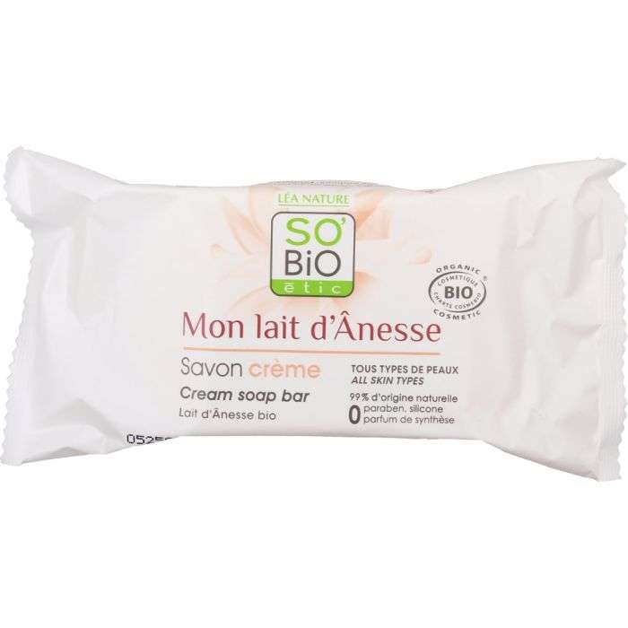 so bio so bio savon creme bloc au lait danesse 100g sobio hygiene