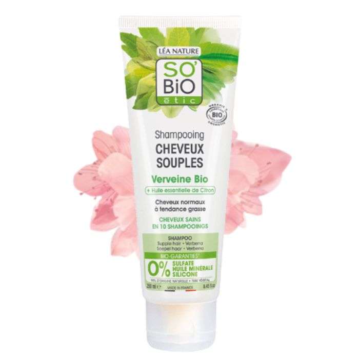 so bio so bio shampoing cheveux souples verveine bio huile essentielle de citron soins cheveux