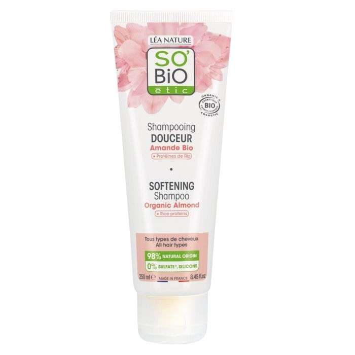 so bio so bio shampoing douceur amande bio proteines de riz 250 ml soins cheveux