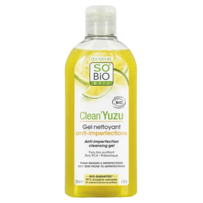 so bio yuzu gel nettoyant anti imperfections 200ml