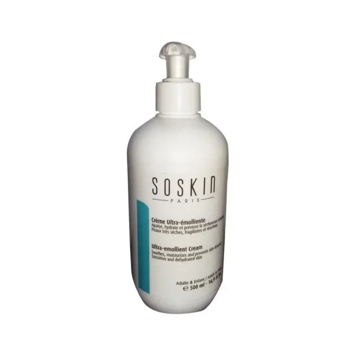 soskin creme ultra emolliente 500ml peaux tres seches