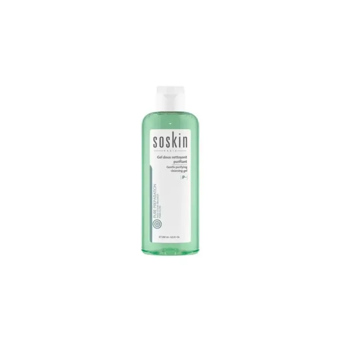 soskin gel nettoyant purifiant 250ml peaux mixtes ou grasses