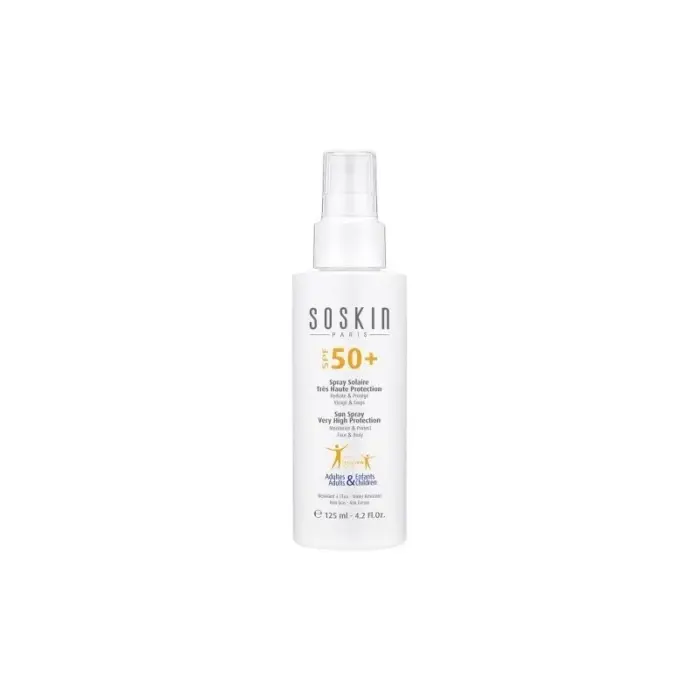 soskin spray solaire tres haute protection spf50