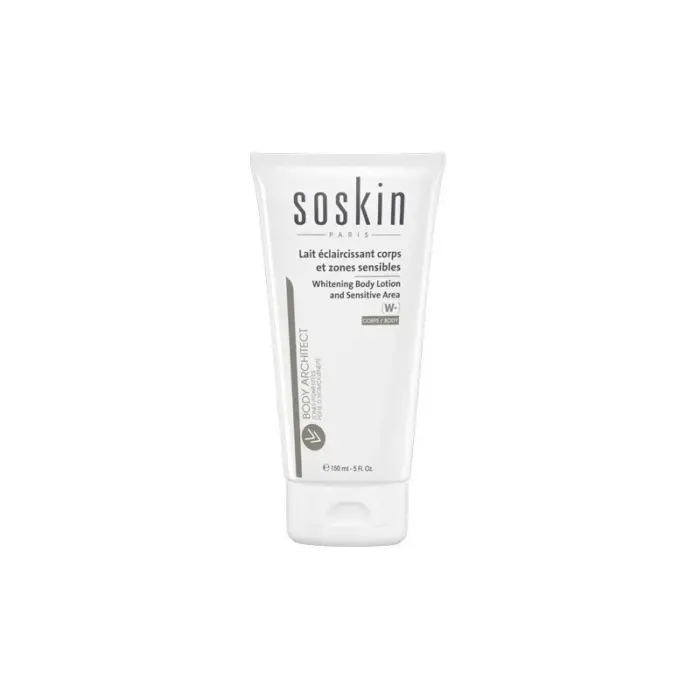 soskin whitening lait eclaircissant corps et zones sensibles 150ml huile de macadamia