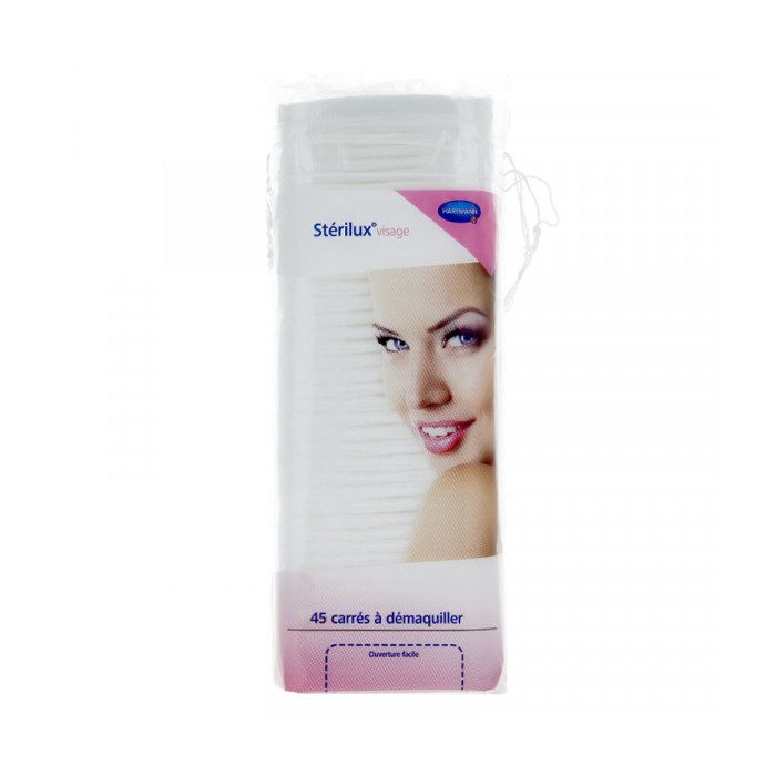 sterilux sterilux visage coton carres 45 unites accessoires