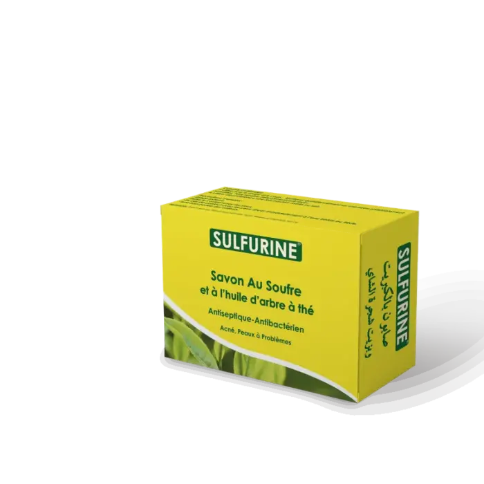 sulfurine savon au soufre et a l huile d arbre a the 80 g