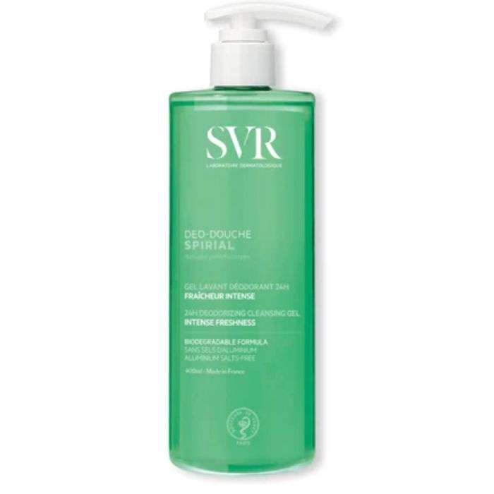 svr svr spirial deo douche gel lavant deodorant fraicheur intense 400 ml gels et huiles lavants
