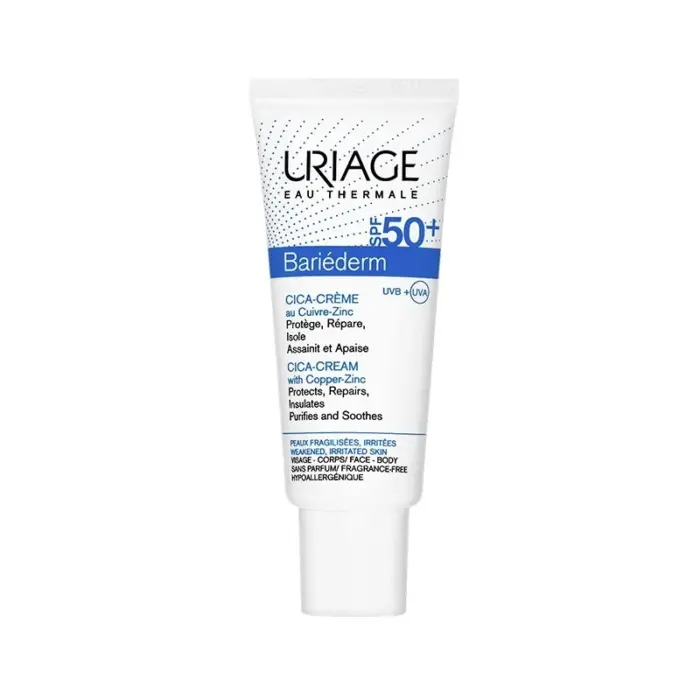 uriage bariederm cica creme spf50 au cuivre zinc 40 ml