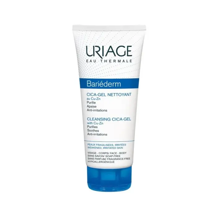 uriage bariederm cica gel nettoyant au cu zn 200 ml