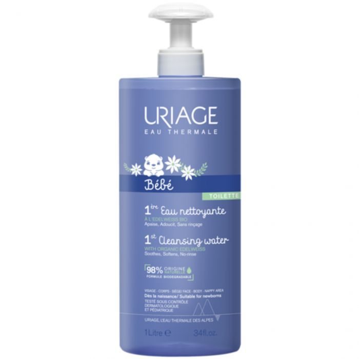uriage bebe 1ers soins bebe 1 ere eau nettoyante 1 l