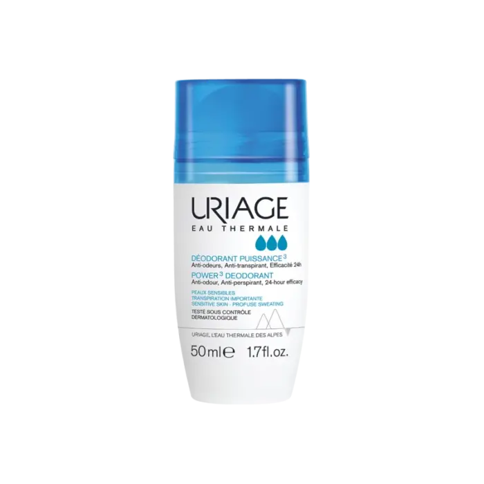 uriage deodorant puissance 3 roll on peaux sensibles 50ml