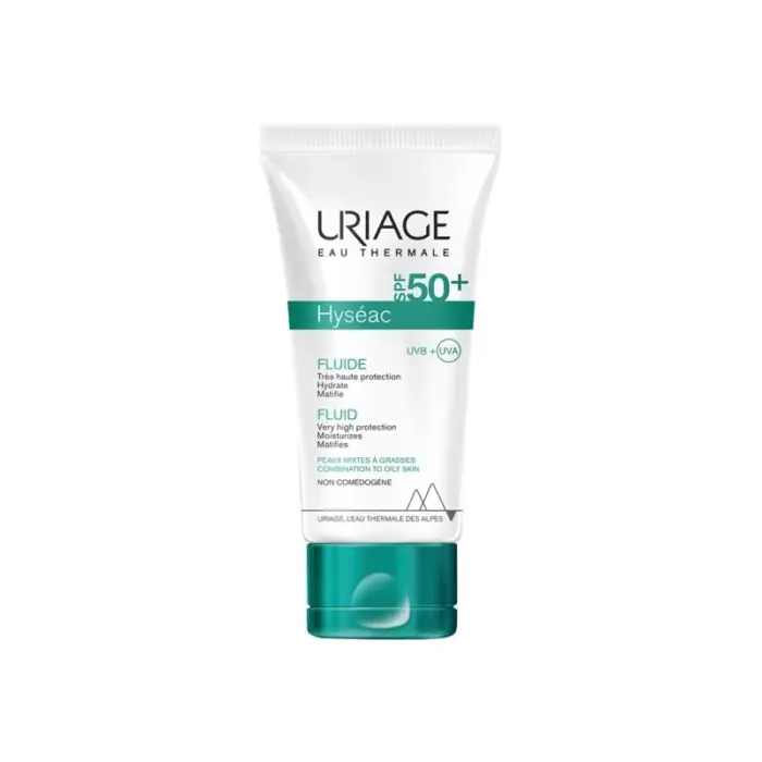 uriage hyseac fluide solaire spf 50 50ml haute protection