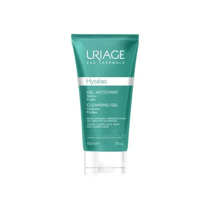 uriage hyseac gel nettoyant 150ml nettoie purifie assainit
