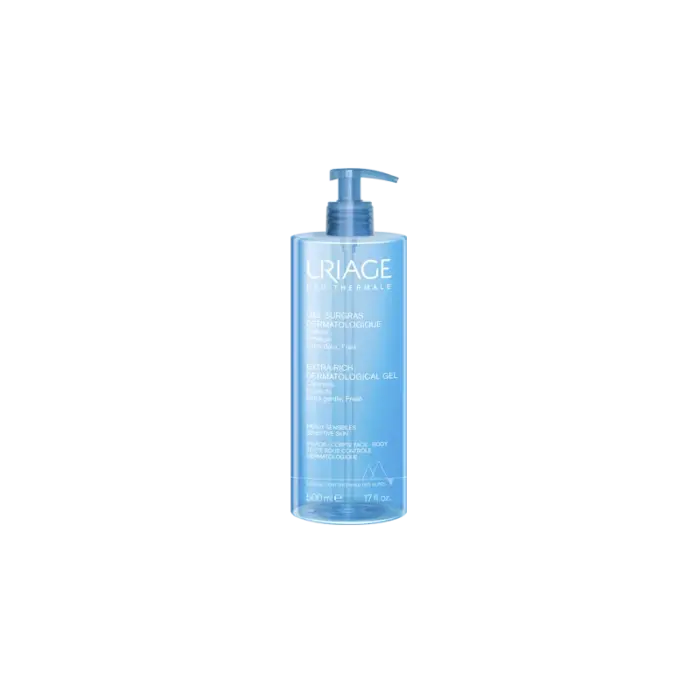uriage surgras liquide dermatologique 400ml gel nettoyant moussant sans savon
