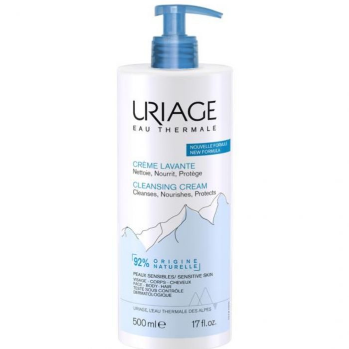 uriage uriage creme lavante 500ml surgras moussant sans savon 500 ml gels et huiles lavants
