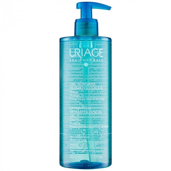 uriage uriage gel surgras dermatologique 500 ml bains gels et huiles lavant