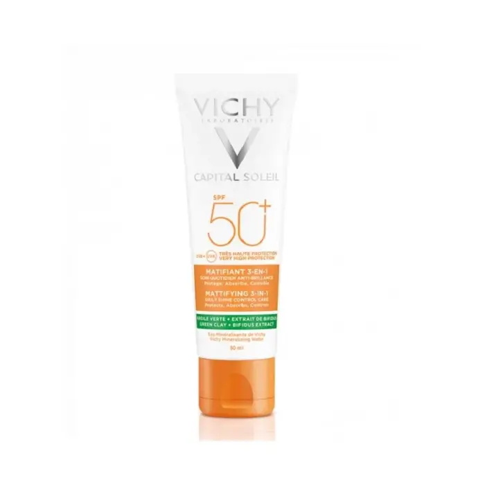 vichy capital soleil matifiant 3 en 1 spf 50 creme solaire
