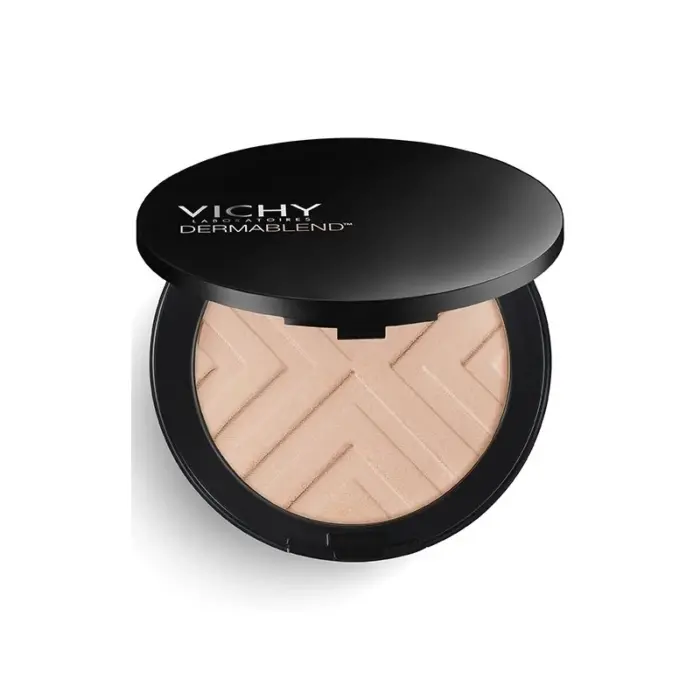vichy dermablend covermatte fond de teint poudre compacte 12h nude 25