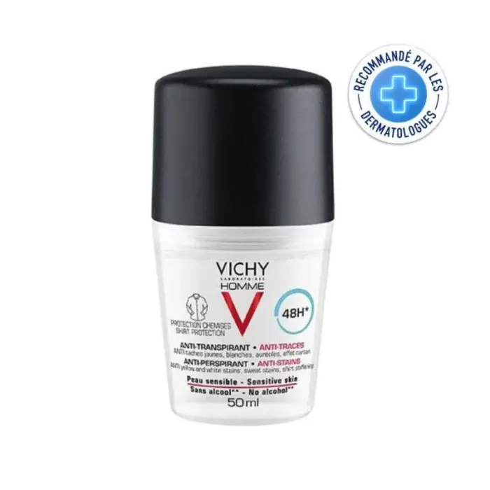 vichy homme deodorant 48h anti taches 50 ml
