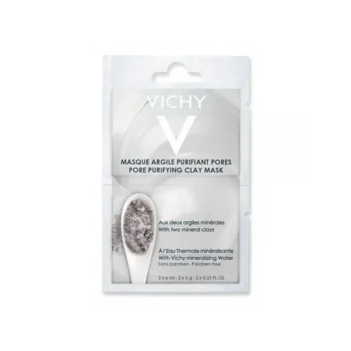 vichy masque argile purifiant pores 2 x 6ml