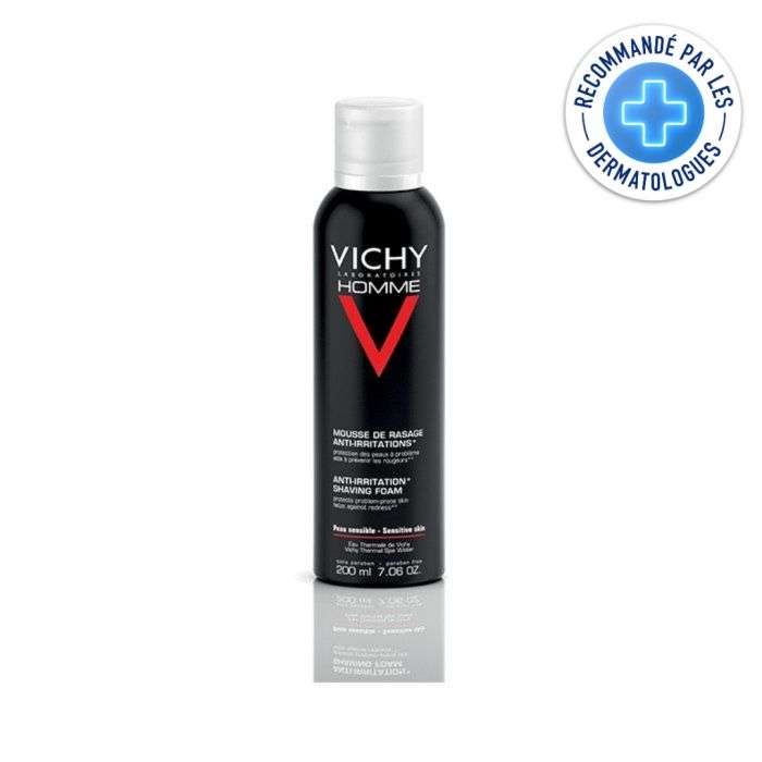 vichy vichy homme mousse de rasage anti irritations rasage et barbe