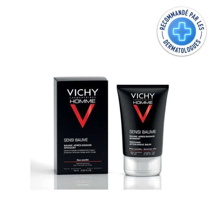 vichy vichy homme sensi baume baume apres rasage fortifiant peaux sensibles 75 ml rasage et barbe