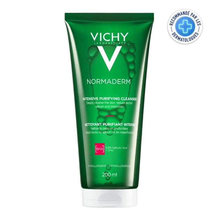 vichy vichy normaderm gel purifiant intense peau grasse et acneique 200 ml soins anti imperfections