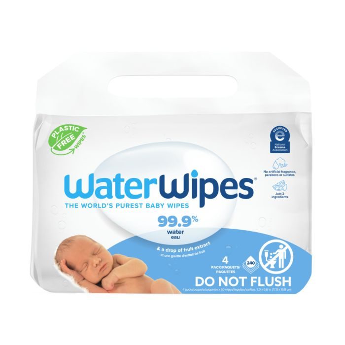 waterwipes waterwipes pack lingettes bebe pack de 4 changes bebe