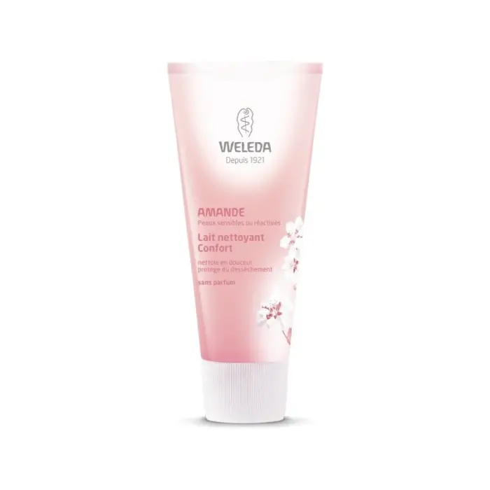 weleda lait nettoyant confort a l amande bio 75ml