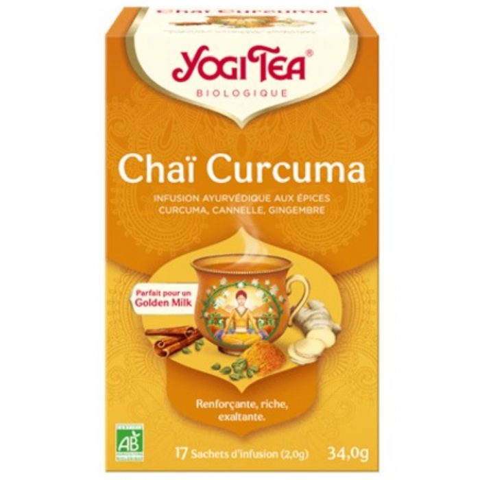 yogi tea yogi tea chai curcuma 172g tisanes naturelles
