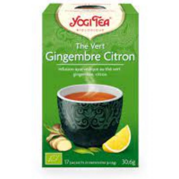 yogi tea yogi tea the vert gingembre citron tisanes naturelles